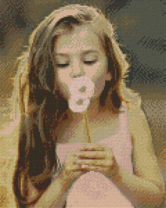 Blowing Flowers Nine [9] Baseplates PixelHobby Mini- mosaic Art Kit